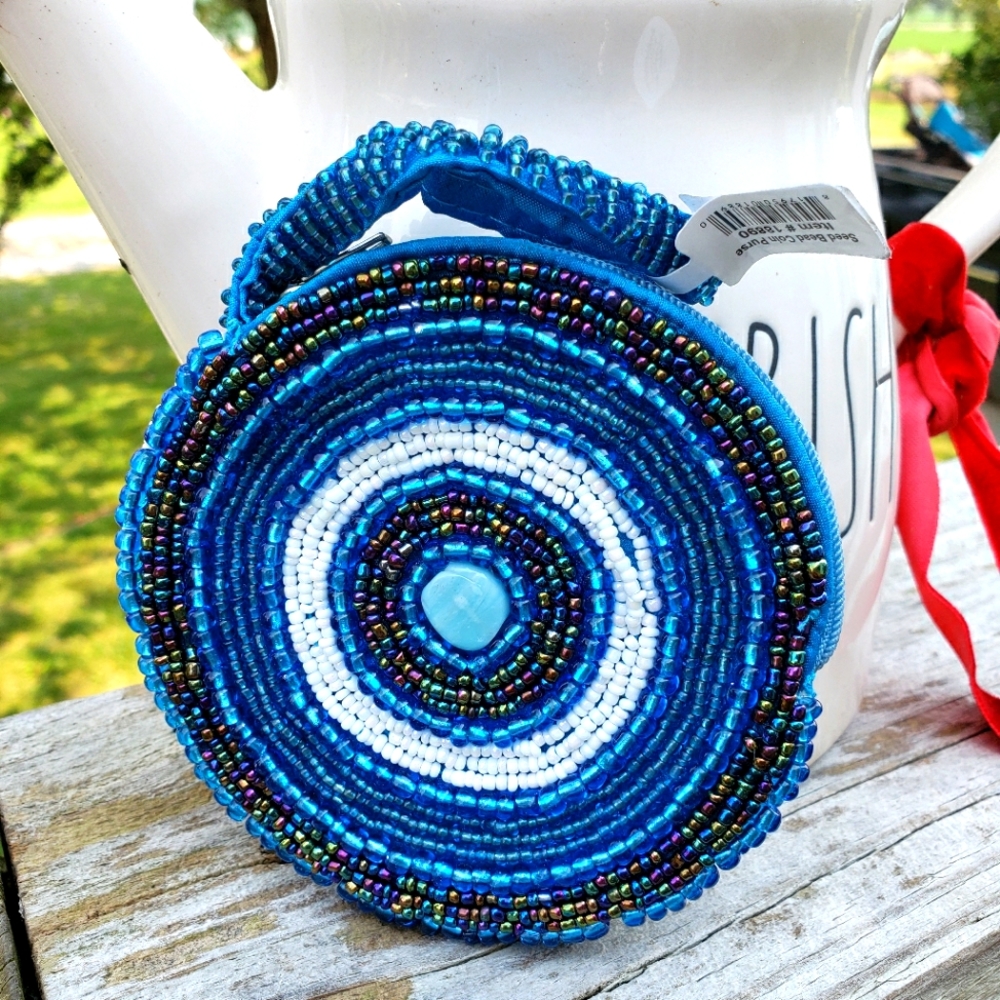 Seed Bead Change Purse